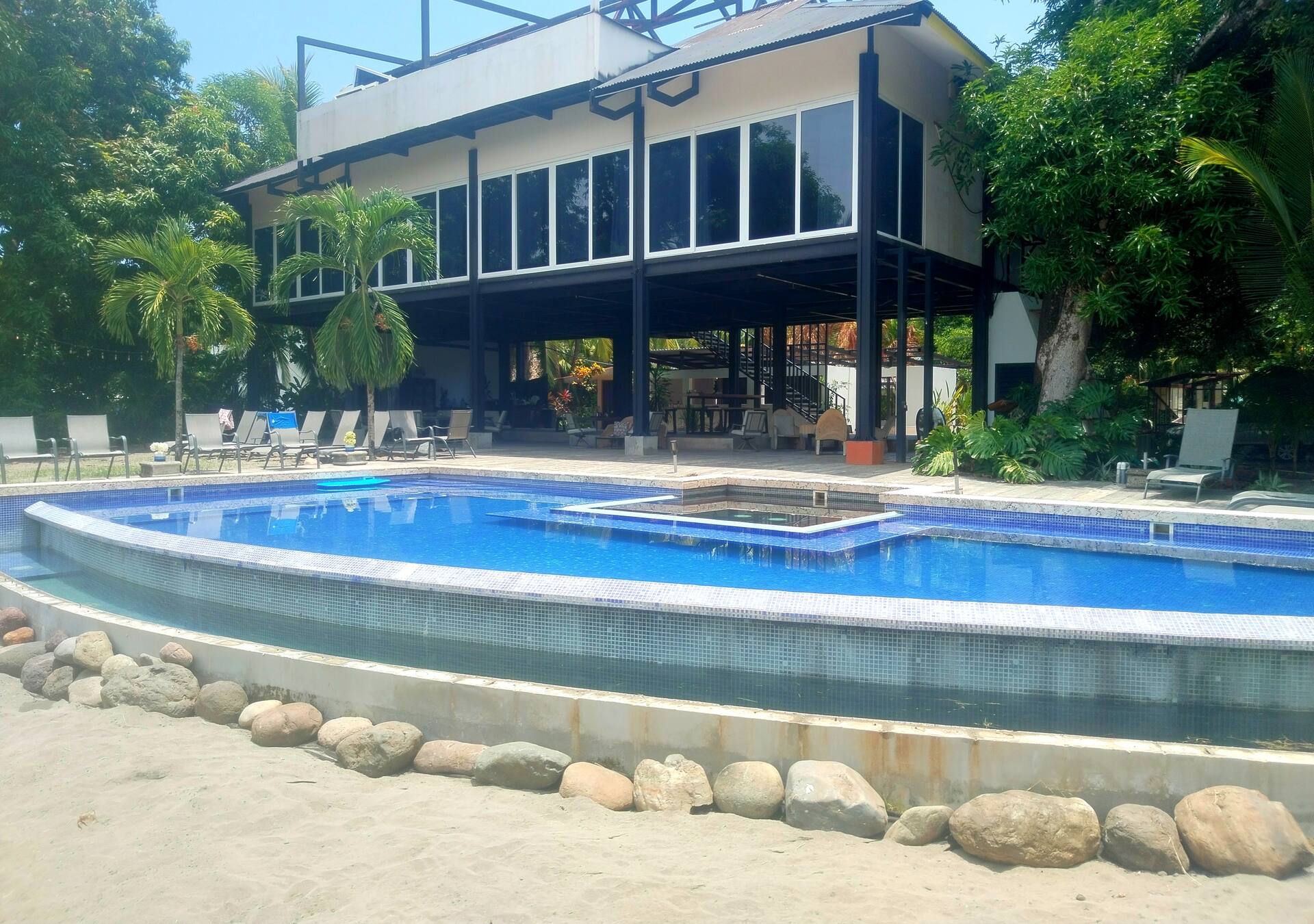 The Villa Esterillos infinity pool — private villa rental Costa Rica